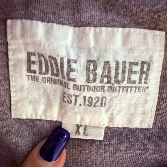 Eddie Bauer Classic Brown Thermal Shirt - Picture 3 of 4